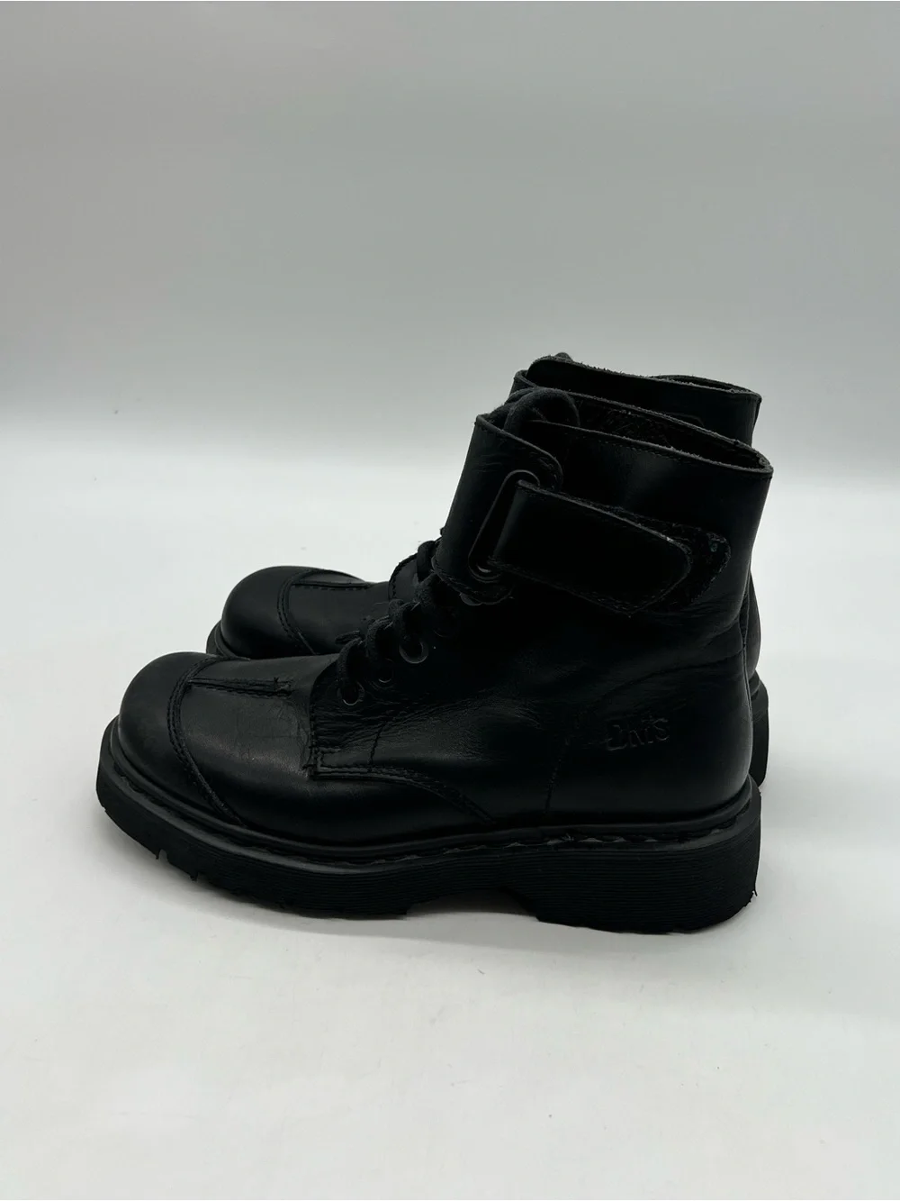 Vintage Dr Martens 9306 Women’s UK 6 Sz US 8 Black Leather Split Cap Toe Boots